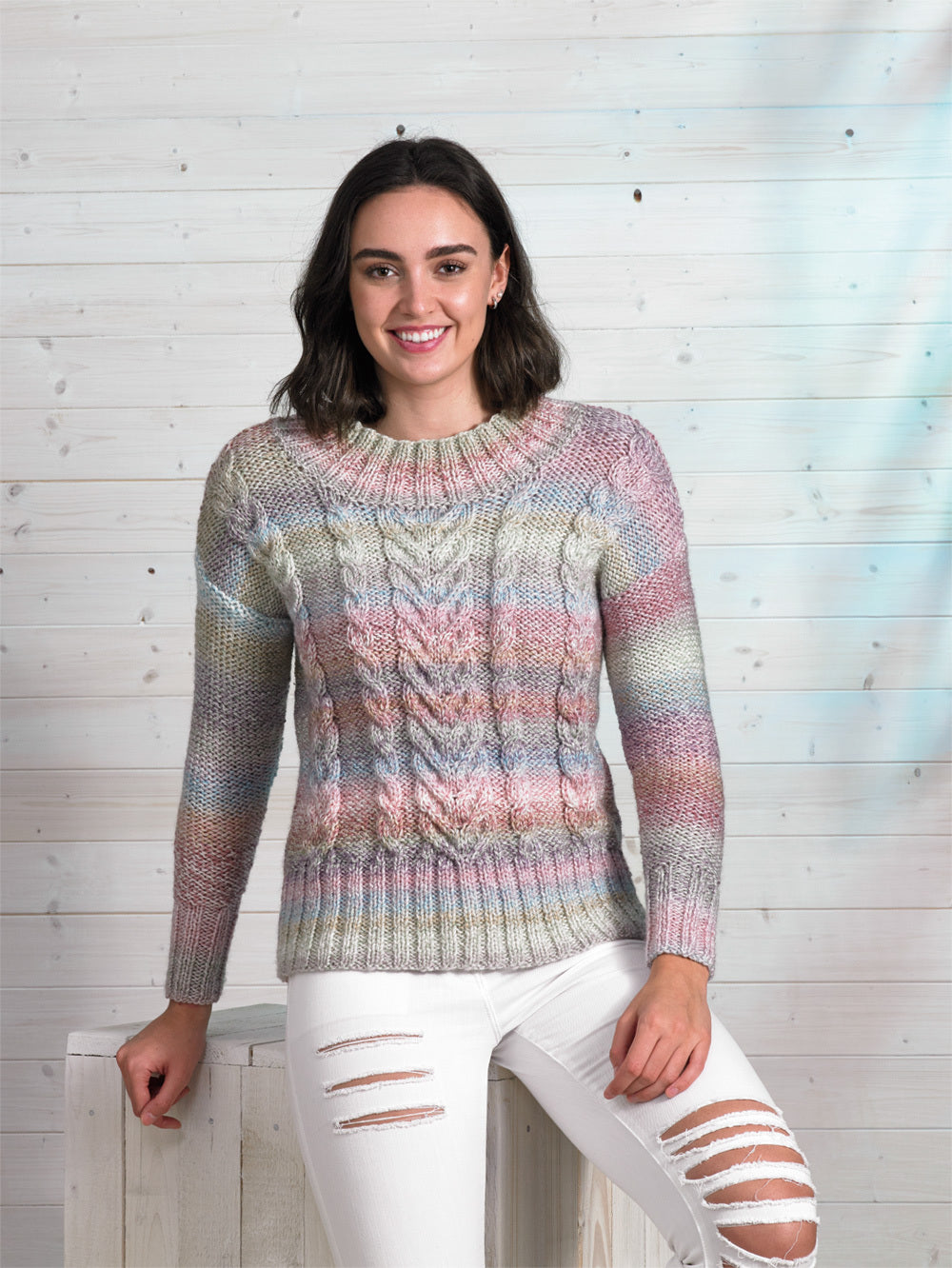 Sweater in James C. Brett Marble Chunky - JB697 - Leaflet