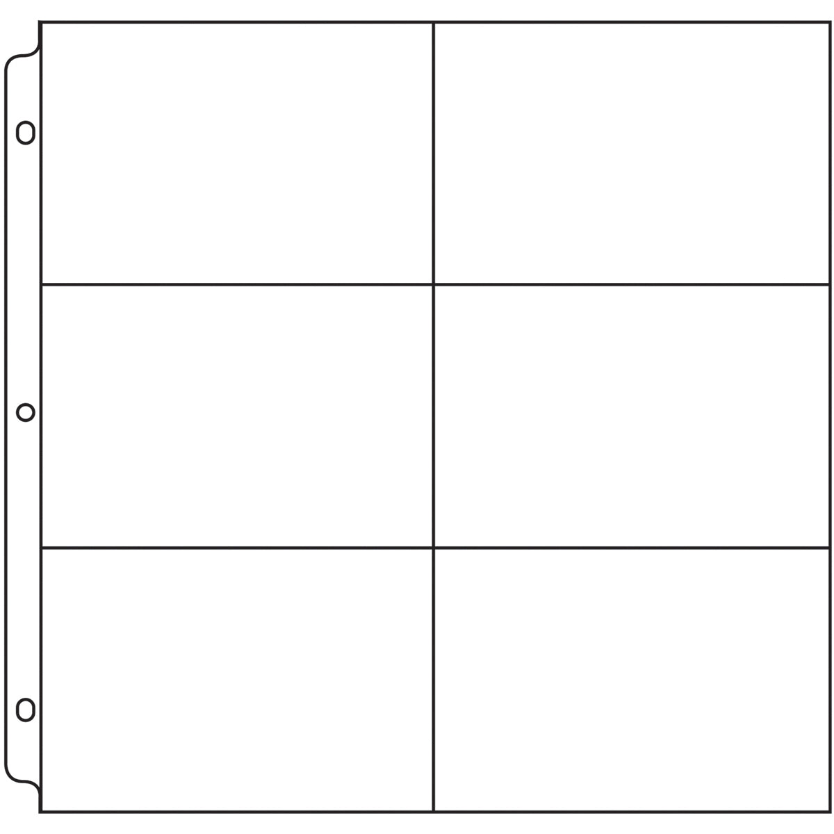 We R Memory Keepers We R Ring Photo Sleeves 12"X12" 50/Pkg - (6) 4"X6" Pockets