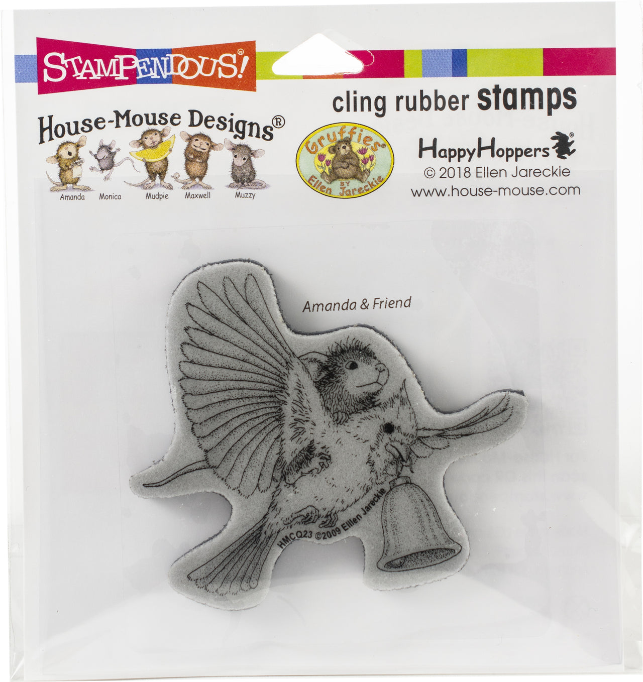 Stampendous House Mouse Cling Stamp - Cardinal Bell