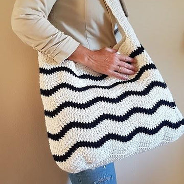 Chevron beach bag