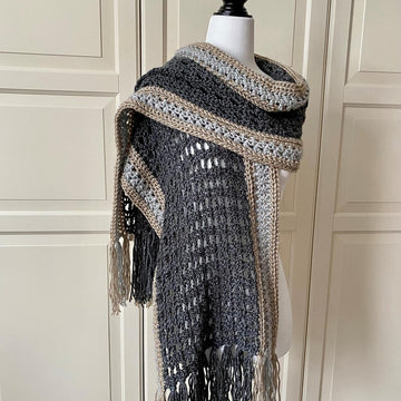 Easy Crochet Scarf Shawl Pattern: Easy-Pleaser Scarf Shawl