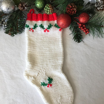 Wandering Reindeer and Holly Berry Christmas Stockings