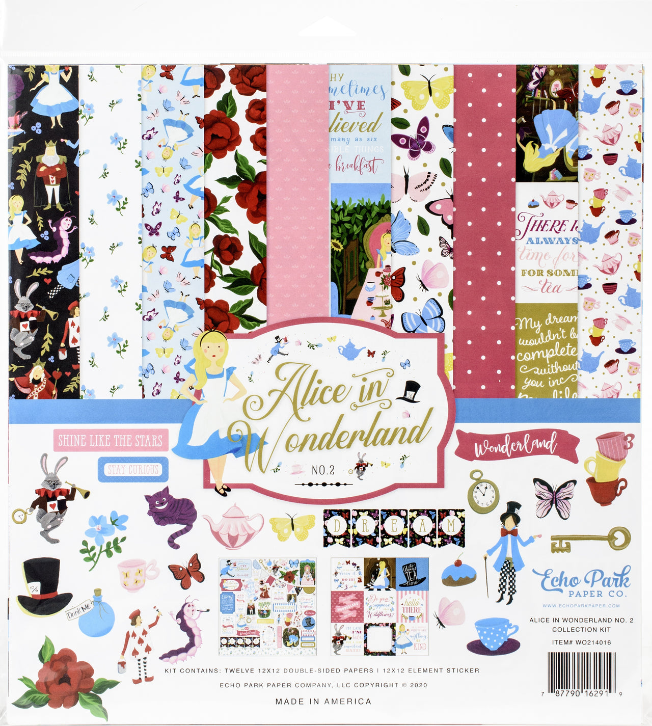 Echo Park Paper Echo Park Collection Kit 12"X12" - Alice In Wonderland No. 2