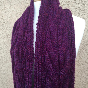 Chunky Cable Infinity Scarf