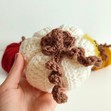 Pumpkin Centerpiece Crochet Pattern - Stacked Fall Pumpkin Decor
