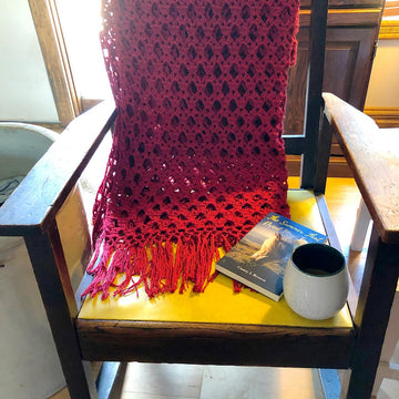 Simply Sophisticated Scarlet Throw