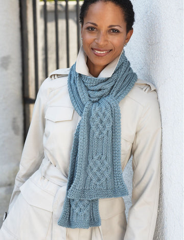 Scarf in Patons Silk Bamboo