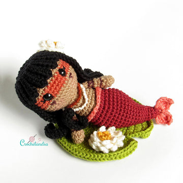 Iara, the brazilian mermaid - crochet pattern by Crochelandia