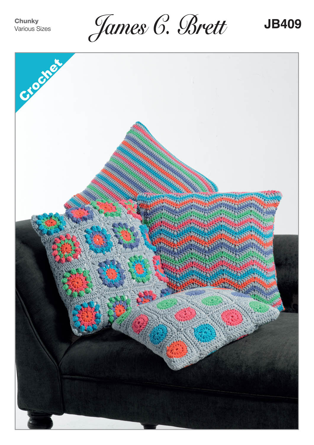Cushions in James C. Brett Noodles Chunky - JB409 - Leaflet