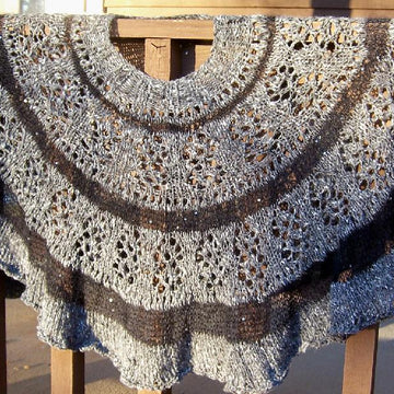 Winter Skies - shawl AND poncho