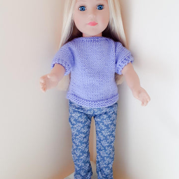 Lavender Shoes for Doll