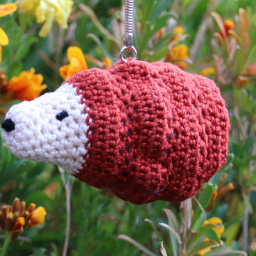 Amigurumi Hedgehog Keyring