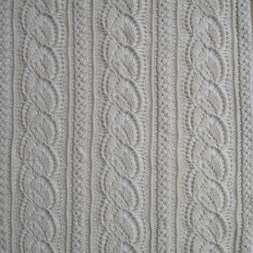 Cabled Dayflower Shawl