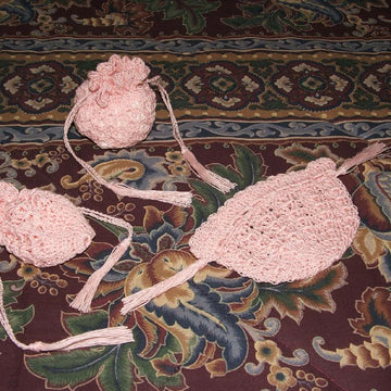 Mini Drawstring Bag-Peach