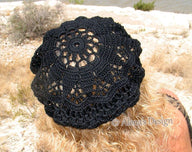 Crochet Lace Beret - Alena