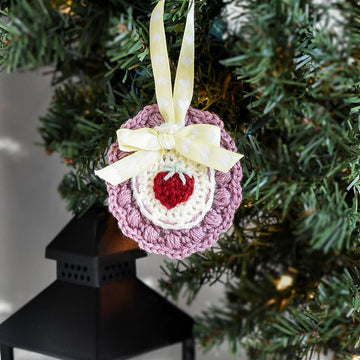Coquette Strawberry Ornament