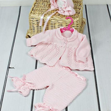 Ribbon & Roses Set Knitting Pattern #27