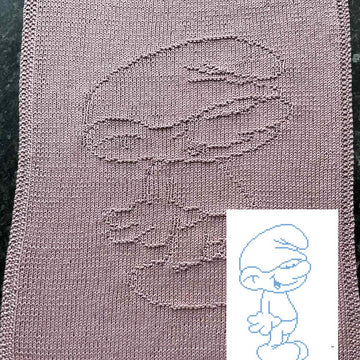 Nr. 909 Clumsy Smurf 89 guest towel