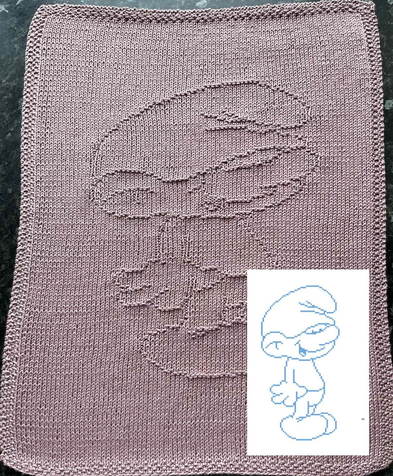 Nr. 909 Clumsy Smurf 89 guest towel