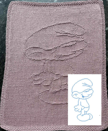 Nr. 909 Clumsy Smurf 89 guest towel
