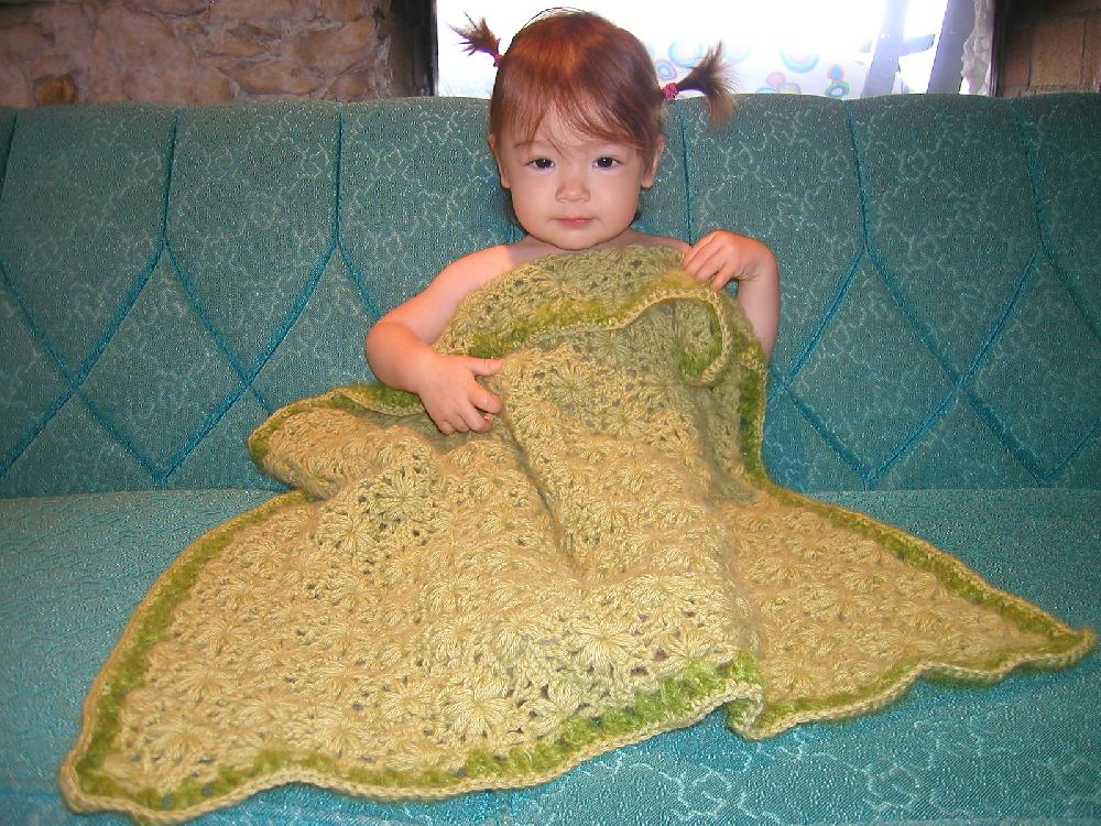 #35 Lux Flowery Baby Blanket