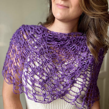 Watercolour Lace Cape