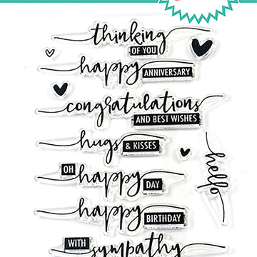 Avery Elle Clear Stamp Set 4"X6" - Loads Of Wishes