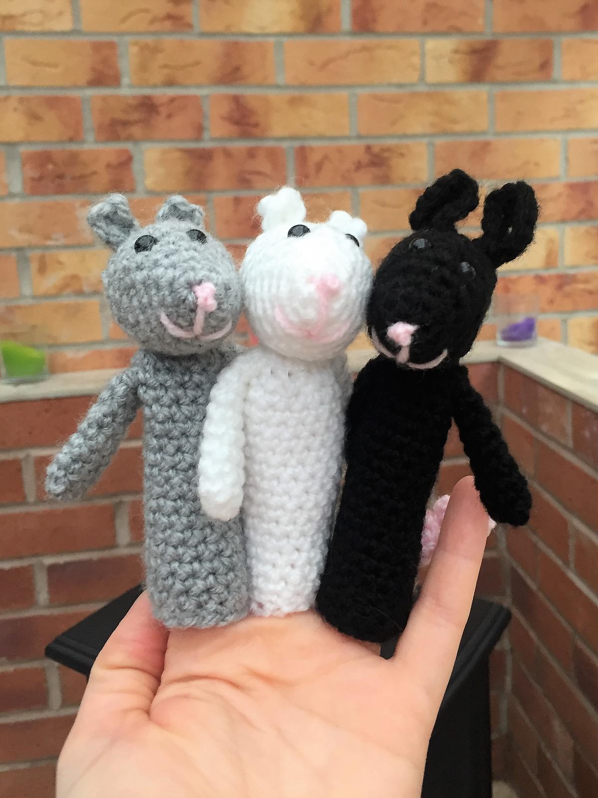 Nursery Rhyme Finger Puppets Crochet Patterns