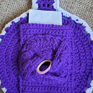 Japanese Arm Purse for Knitting or Crocheting