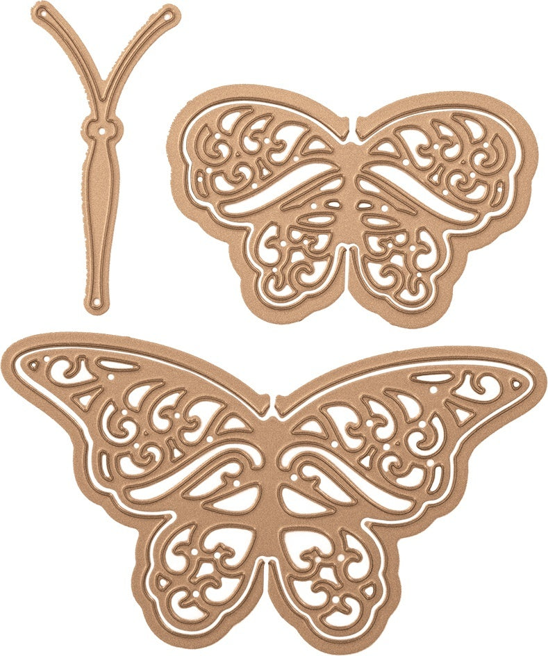Spellbinders Shapeabilities Dies By Becca Feeken - Flutter Wing Shadowbox Butterflies