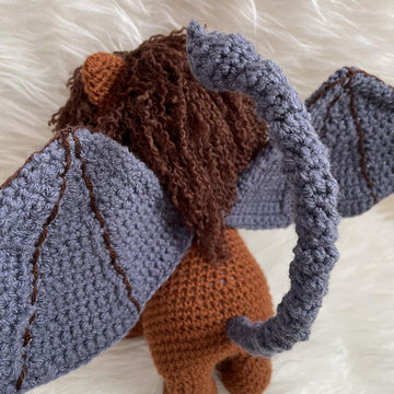 Manticore amigurumi doll