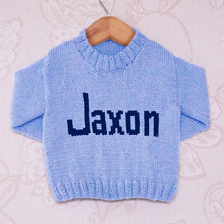 Intarsia - Jaxon Moniker Chart - Childrens Sweater