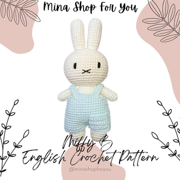 Miffy B  Amigurumi Crochet Pattern: 8-inches Doll (English PDF)