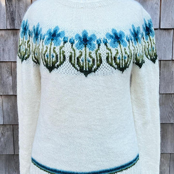 Blue Lilies Pullover