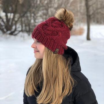 Knit Celtic Heart Beanie