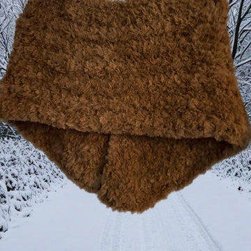 Faux Fur Crochet Shrug