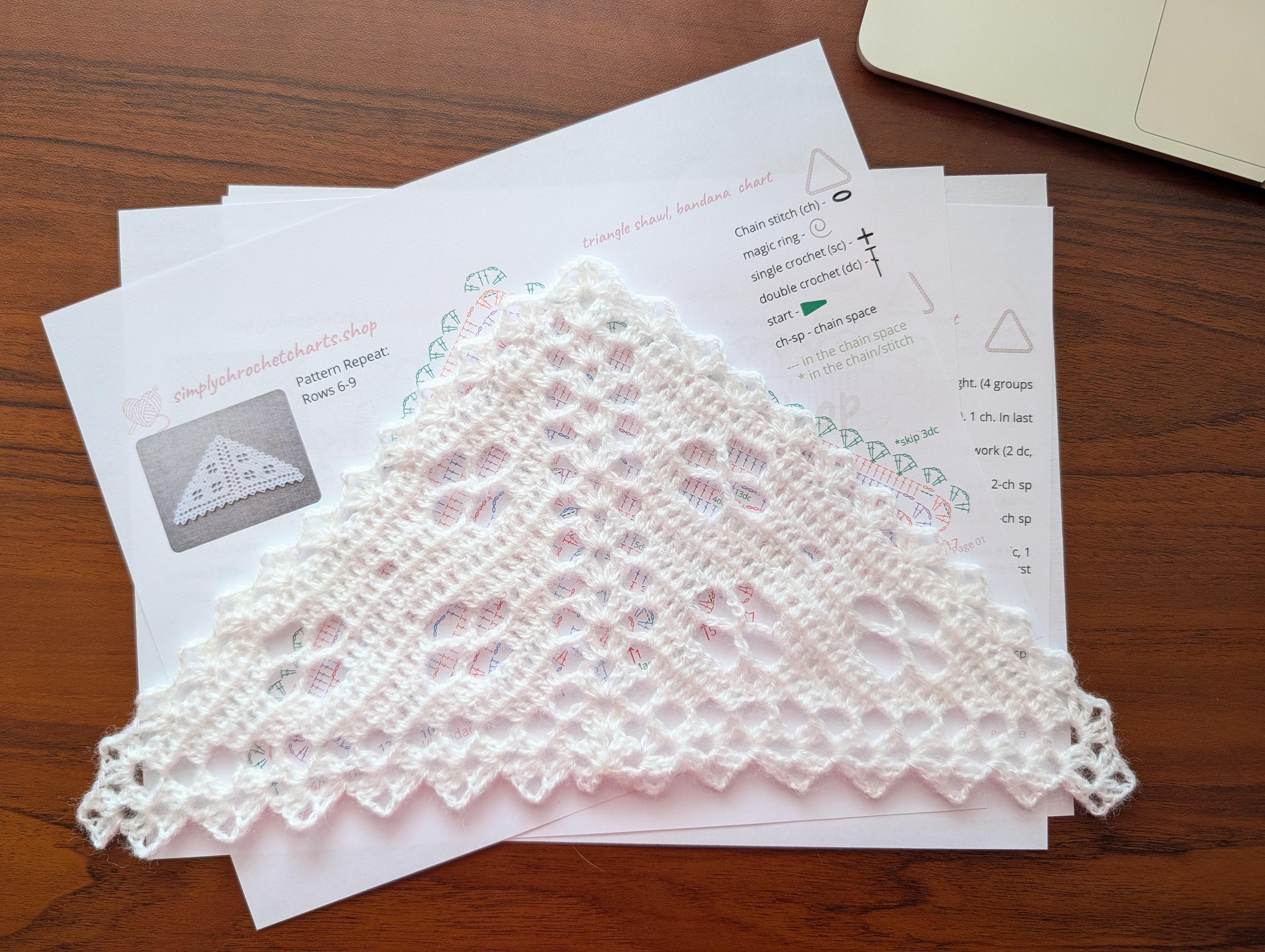 Crochet Bandana/Shawl #104