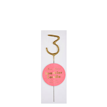 Meri Meri Mini Gold Sparkler 0 - 9 Candle