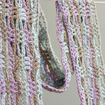 Open Work Fringed Scarf