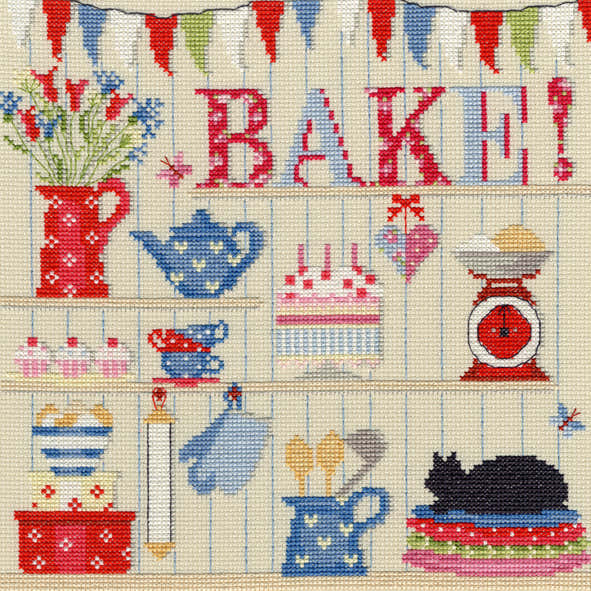 Bothy Threads Bake! Cross Stitch Kit - 25cm x 25cm