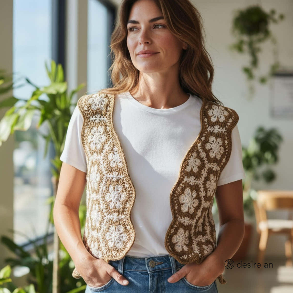 Flower Vest – Granny Square Crochet Pattern