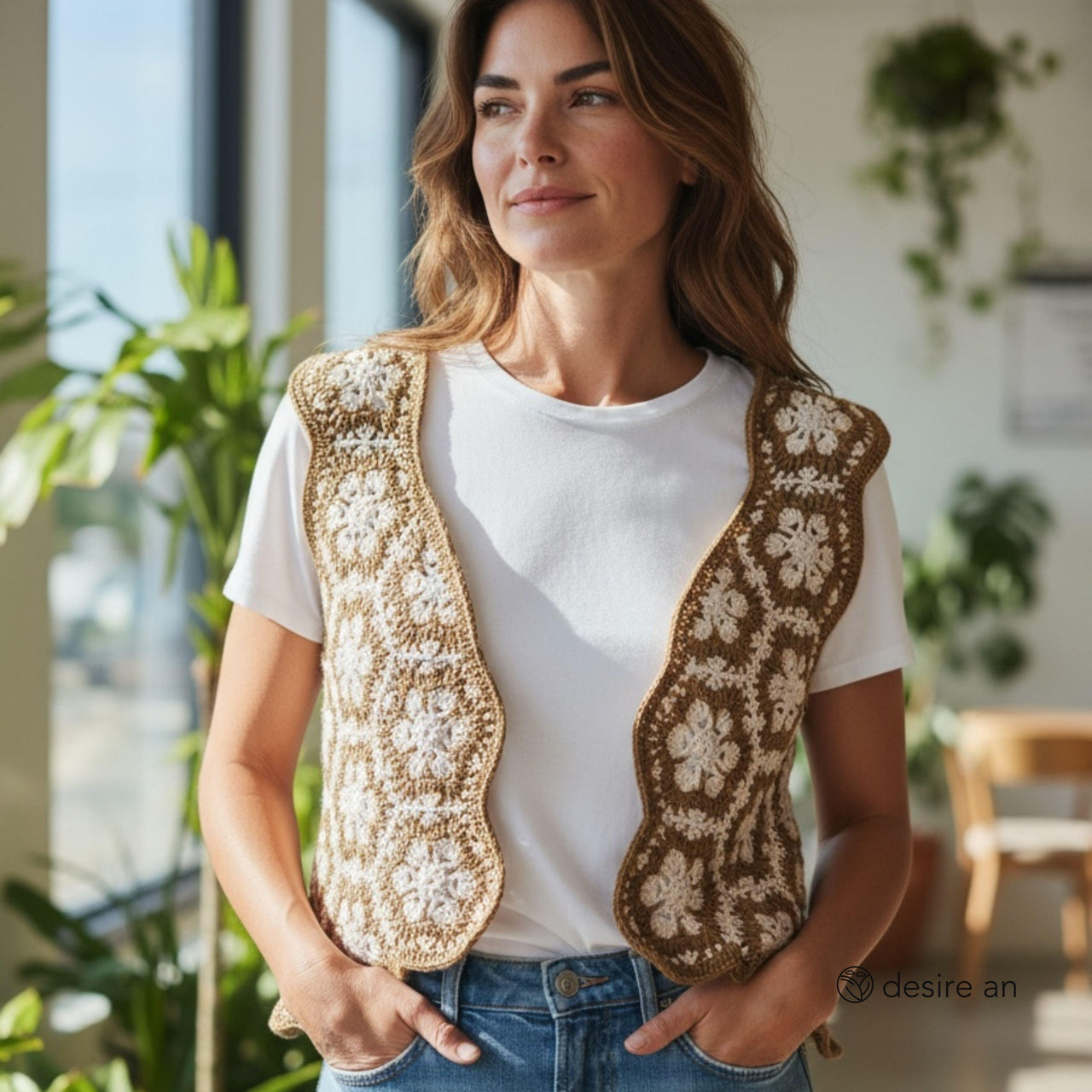 Flower Vest – Granny Square Crochet Pattern
