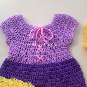 Princess Rapunzel Hat and Dress Outfit