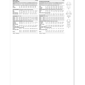 Simplicity Misses' Empire Dress S9702 - Sewing Pattern