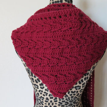 Arrow Striped Hooded Scarf