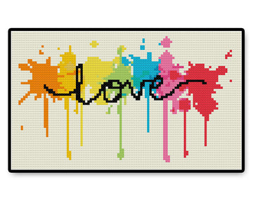 Love Rainbow - PDF Cross Stitch Pattern