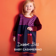Fey Striped Dress - Knitting Pattern for Kids in Debbie Bliss Baby Cashmerino