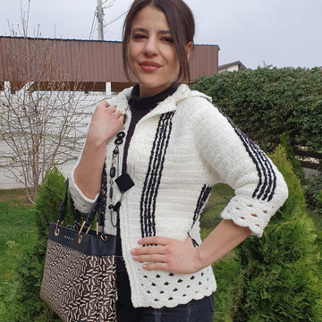 Crochet chic jacket