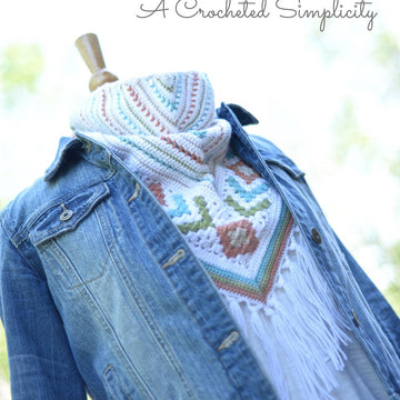 "Boho Chic" Mosaic Triangular Scarf