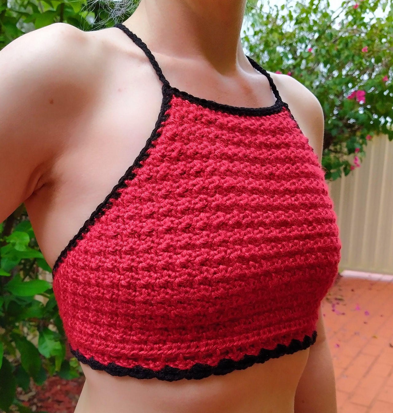 Crochet Halter Top Pattern Lace Up Crop Top PDF Festival Crochet Top Pattern – Easy Beginner Summer Top DIY Boho Crochet Top